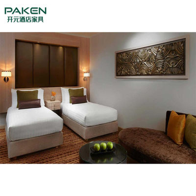 Kích thước tùy chỉnh ODM Bộ phòng ngủ bằng gỗ rắn khách sạn 4 sao
