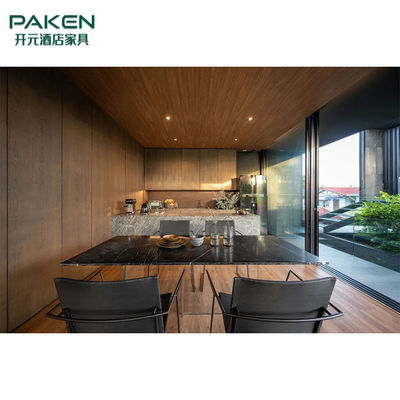Đá cẩm thạch và phong cách gỗ Tùy chỉnh nội thất biệt thự hiện đại Nội thất phòng khách