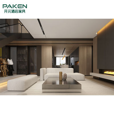 Tùy chỉnh nội thất biệt thự hiện đại Nội thất phòng khách &amp; phong cách ngắn gọn và hiện đại