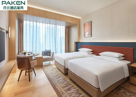Phòng khách sạn Hyatt Đồ nội thất bằng gỗ veneer Phong cách tối giản Đường thẳng Màu sắc có thể tùy chỉnh