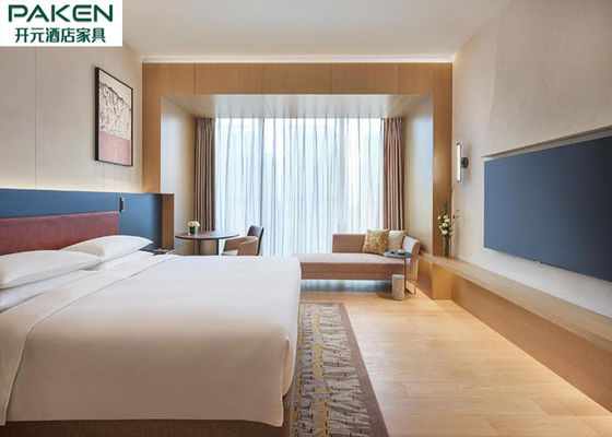 Phòng khách sạn Hyatt Đồ nội thất bằng gỗ veneer Phong cách tối giản Đường thẳng Màu sắc có thể tùy chỉnh