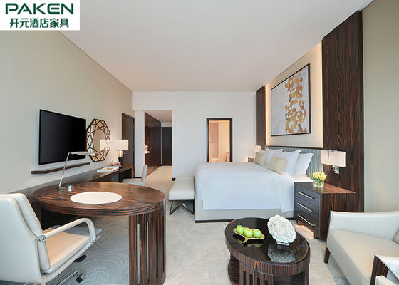Bộ nội thất khách sạn tiêu chuẩn 5 sao Sofitel Bộ phòng ngủ Veneer gỗ mun + nội thất nhẹ Huế