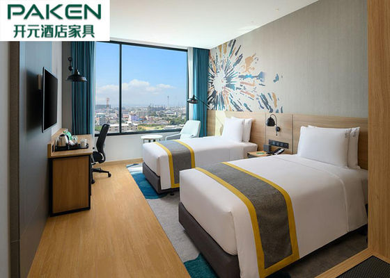 Phòng khách sạn Holiday Inn Đồ nội thất bằng gỗ Veneer Tối giản Đường thẳng Màu sắc có thể tùy chỉnh