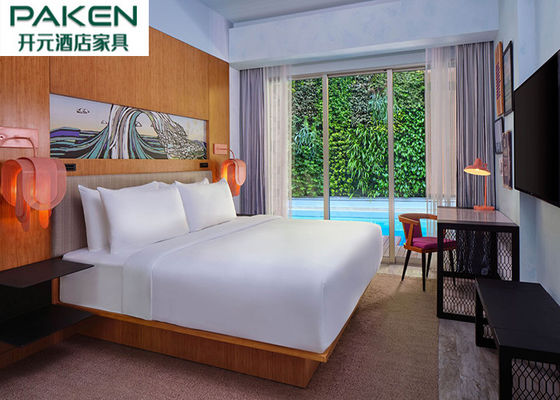 Các nước nhiệt đới Ghế dài được thiết kế riêng / Khách sạn bằng gỗ Veneer Sồi Nội thất khách sạn theo phong cách tự nhiên