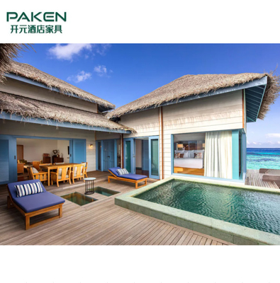 Phòng ngủ Raffles Maldives Meradhoo Nội thất đặt làm riêng cho biệt thự trên mặt nước / biệt thự bãi biển